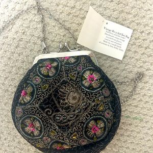 Vintage Sari Bag from India - Never used - Tag still attached - Fair trade